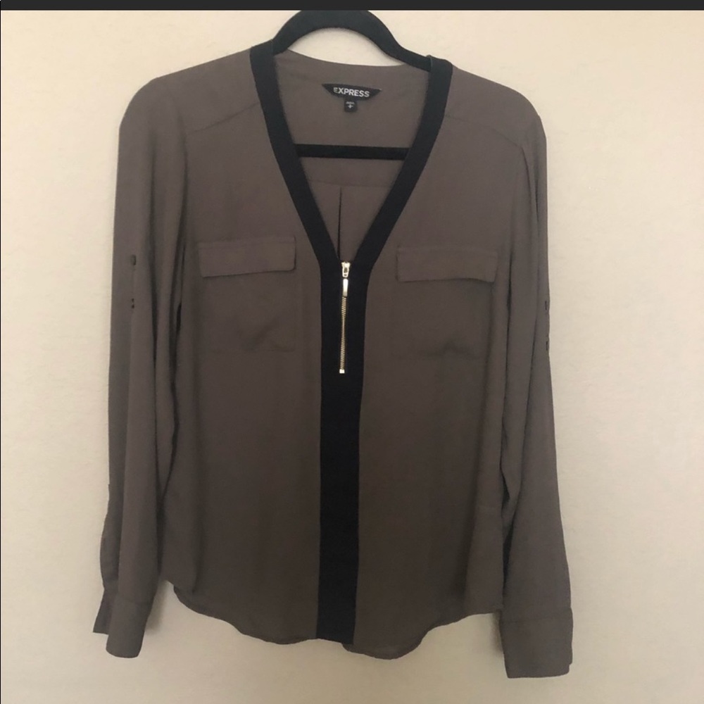 COPY - EXPRESS OLIVE PORTOFINO SHIRT SZ SMALL